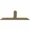 Ekena Millwork Portland Rough Sawn Timber Gable Bracket, Douglas Fir, 60"W x 25"H x 2"D x 6"F, 10/12 Pitch GBW060X25X0206POR00RDF - alternate 3